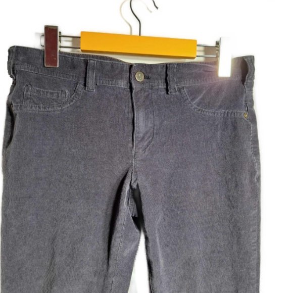 Pilcro by Anthropologie Moto Zip Gray Corduroy Skinny Pants Size 6 - Picture 3 of 13